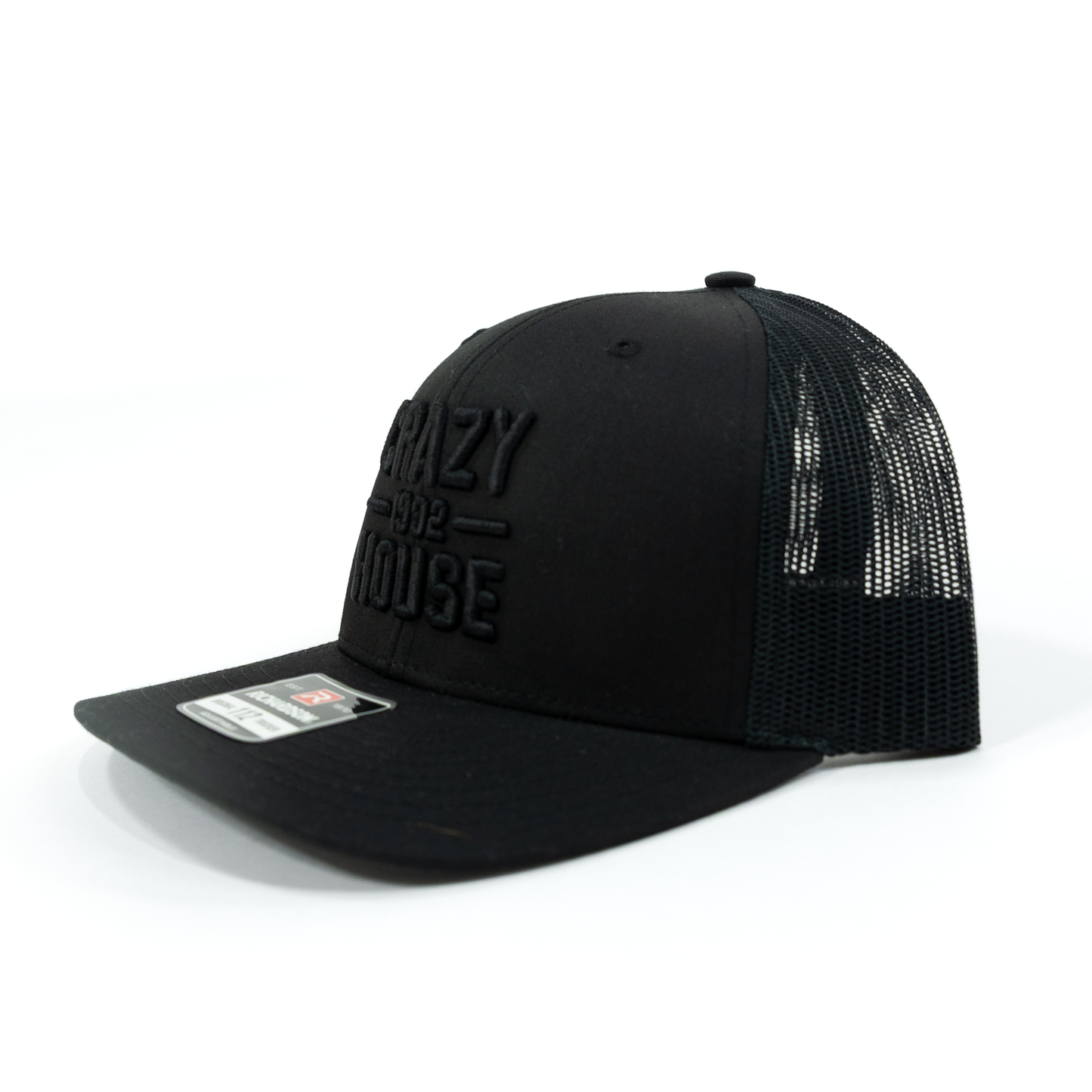 Crazy House Black on Black Snapback Cap