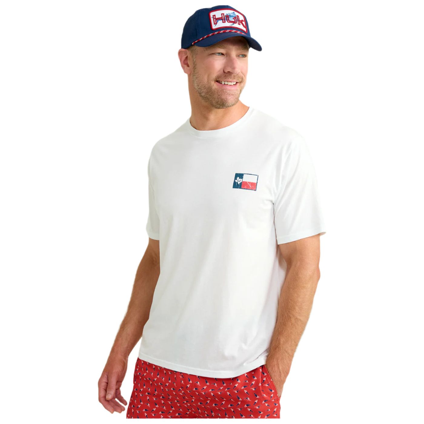 Men's Huk Big State Tee H1000546-100 - Crazy House Western Wear
