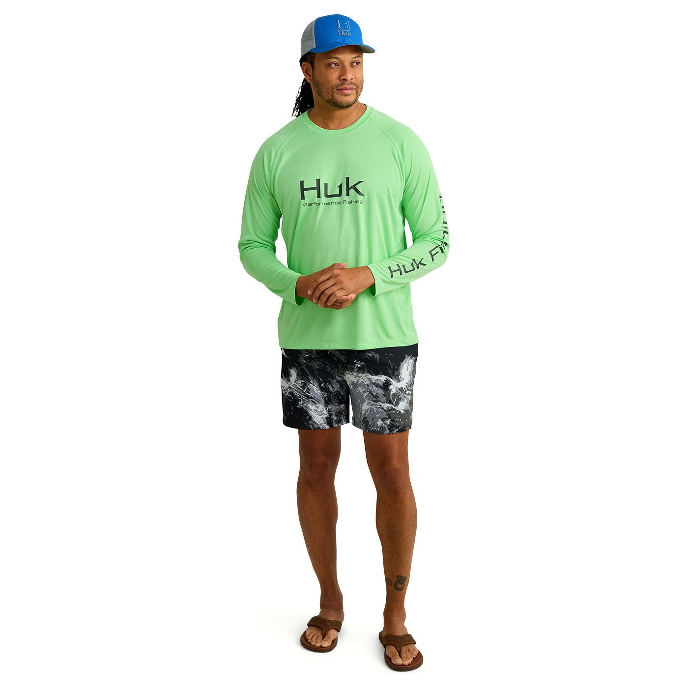 Men's Huk Pursuit Performance Crew H1200524-329 - Crazy House Western Wear