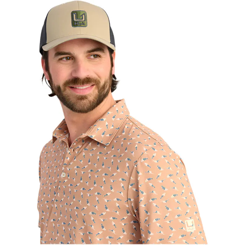 Men's Huk Pursuit Performance Polo Shirt H1200634-201 - Crazy House Western Wear