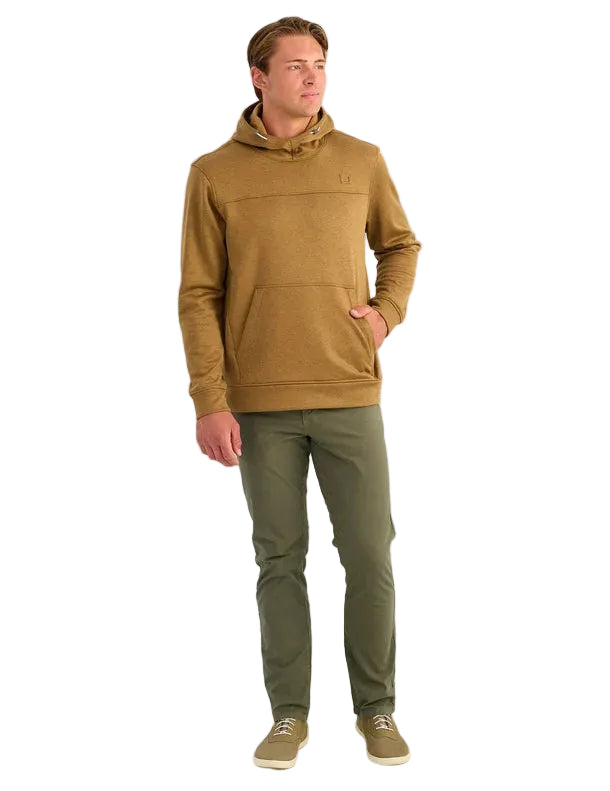 Huk Men's Saltmarsh Heather Coldfront + Fleece Hoodie H1300153-253