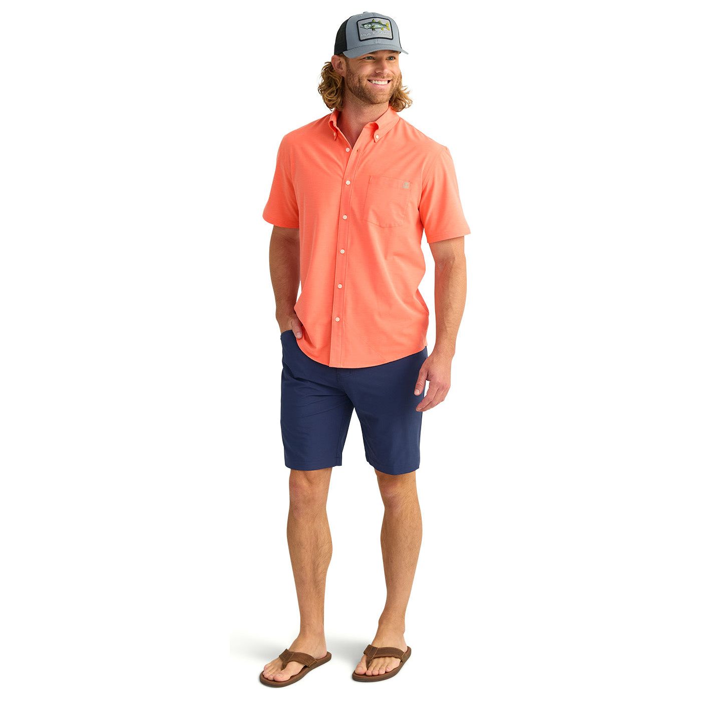 Men's Huk Kona Button-Down H1500154-821 - Crazy House Western Wear
