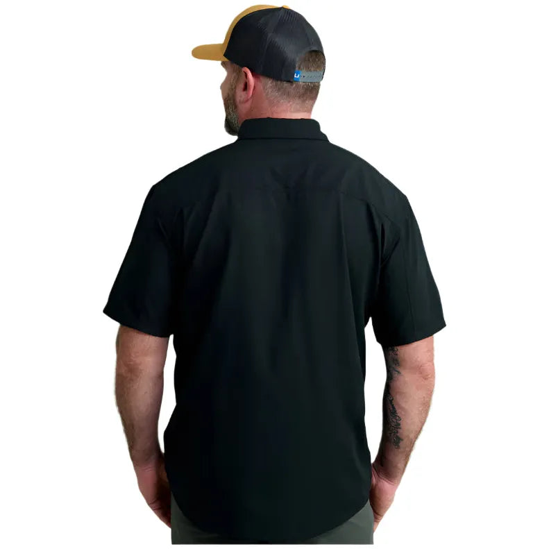 Men's Huk Tide Point Short Sleeve Button-Down H1500171-001 - Crazy House Western Wear