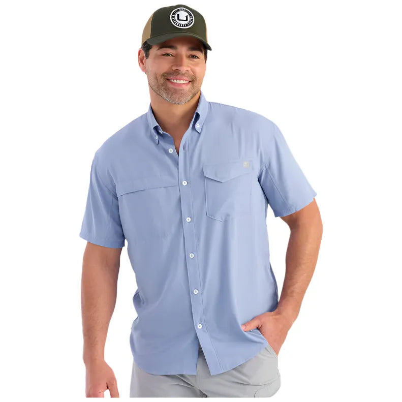 Men's Huk Tide Point Short Sleeve Button-Down H1500171-462 - Crazy House Western Wear