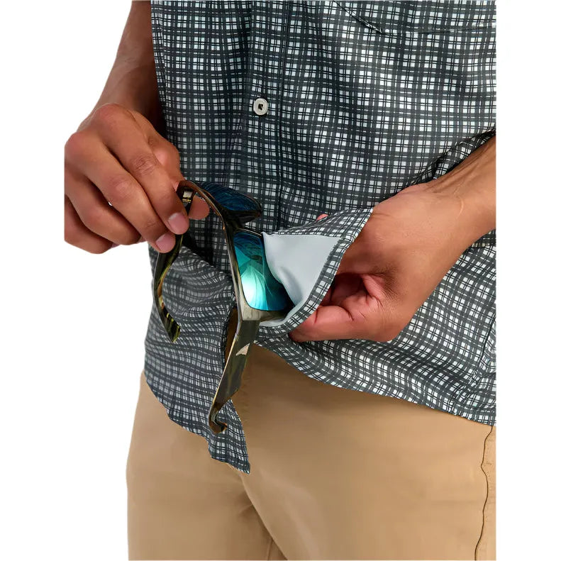 Men's Huk Tide Point Short Sleeve Button-Down H1500220-064 - Crazy House Western Wear