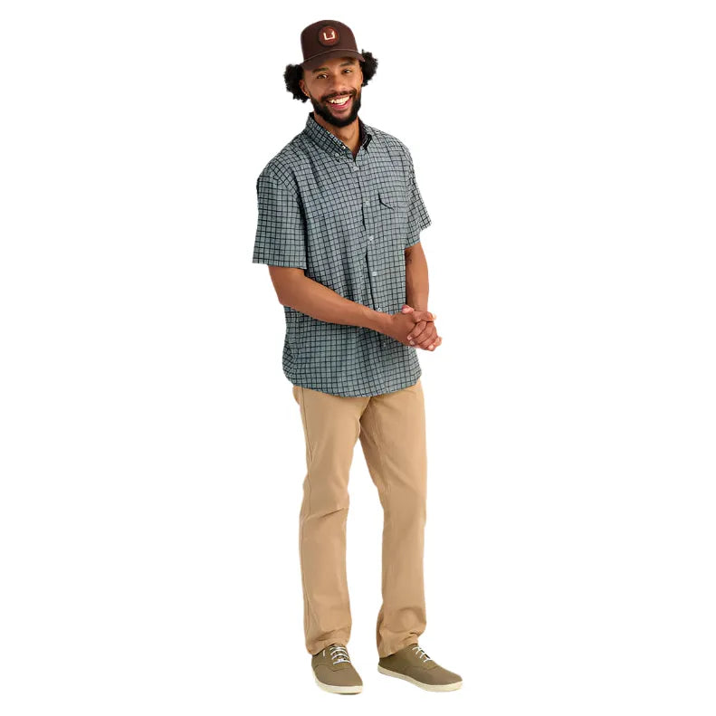 Men's Huk Tide Point Short Sleeve Button-Down H1500220-064 - Crazy House Western Wear