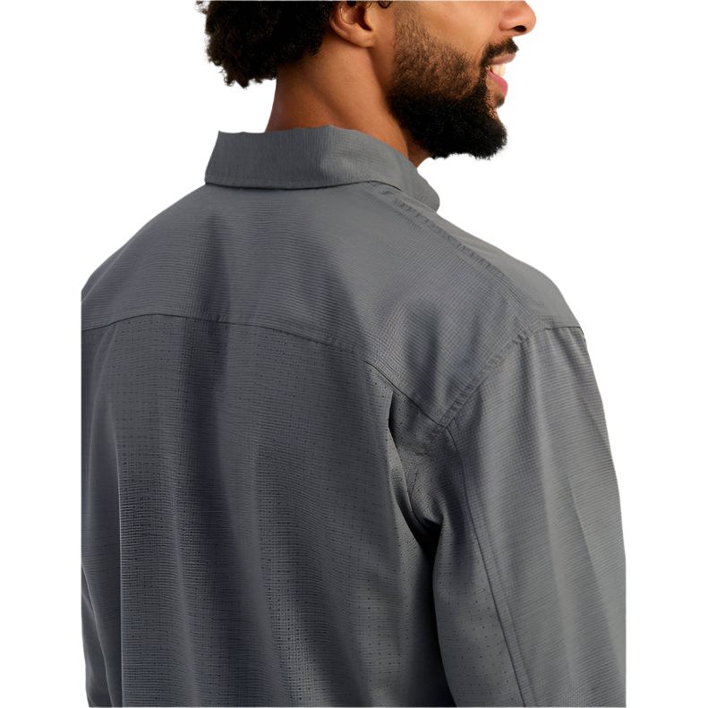 Men's Huk Tide Point Heathered Ripstop Button-Down H1500250-003 - Crazy House Western Wear