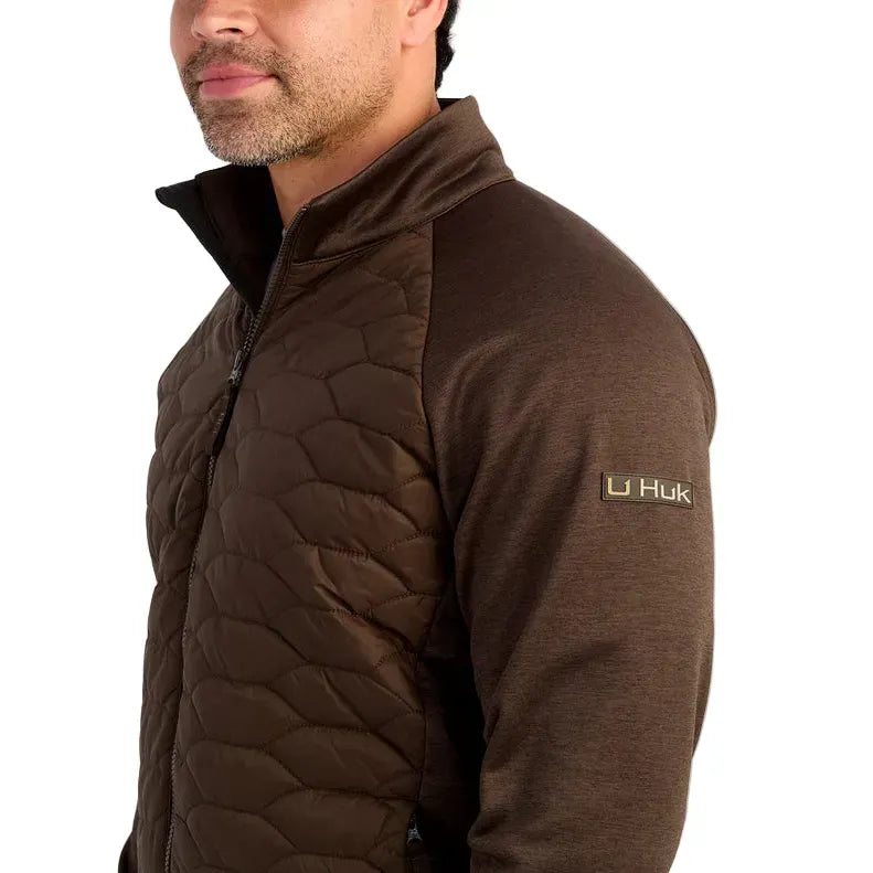 Men's Huk Brown Scale Hybrid Jacket