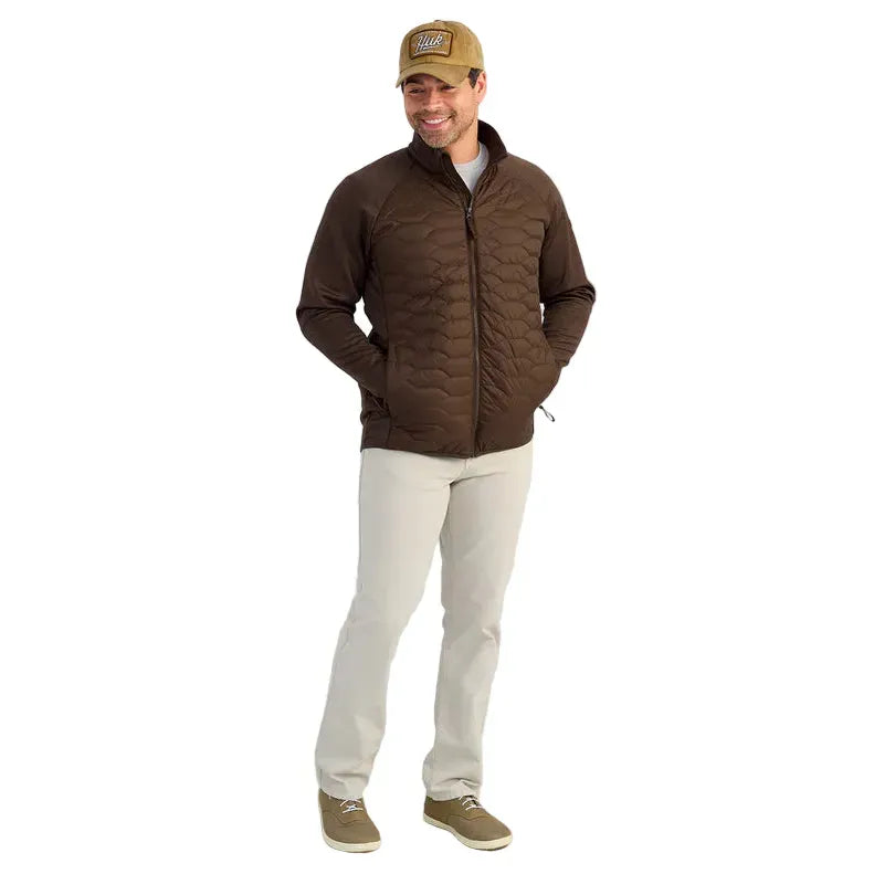 Men's Huk Brown Scale Hybrid Jacket