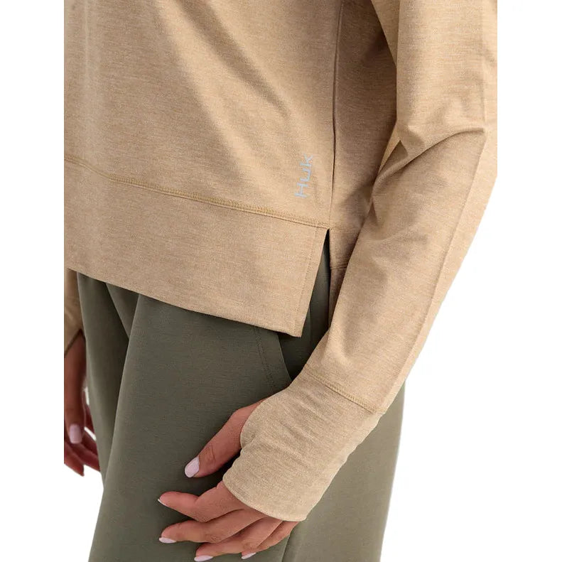 Women's Huk Bayside Pullover Crew H6120209-204