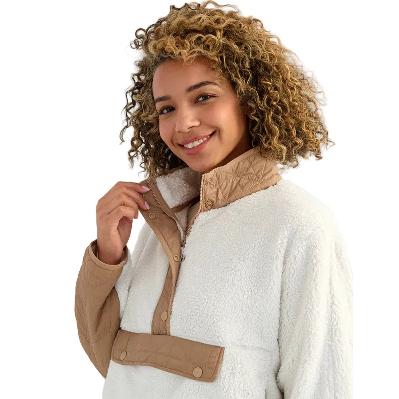 Women's Plush Fleece 1/2 Zip Pullover H6130031-106