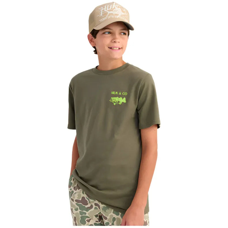 Boy's Huk and Co Tee H7100108-316 - Crazy House Western Wear