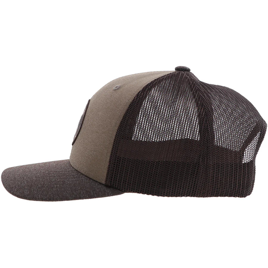 Men's Hooey "Primo" Brown Cap With Black and Cream Patch 2446T-BRBK - Crazy House Western Wear