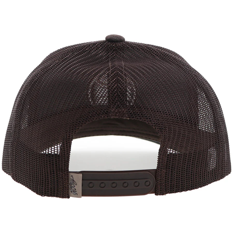 Men's Hooey "Primo" Brown Cap With Black and Cream Patch 2446T-BRBK - Crazy House Western Wear