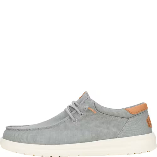 Men's Hey Dude Paul Canvas Monument Gray Casual Shoes 43151-1UM