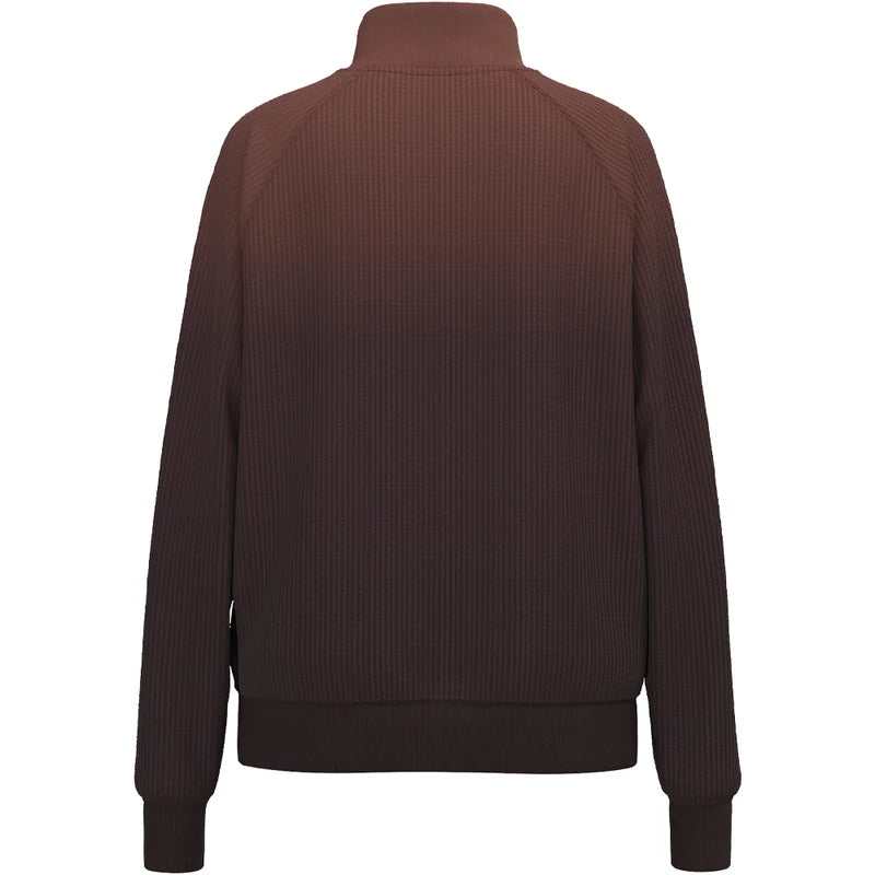 Hooey Women's Ombre Maroon Mesa 1/4 Zip Pullover Ombre Maroon HH2624MA