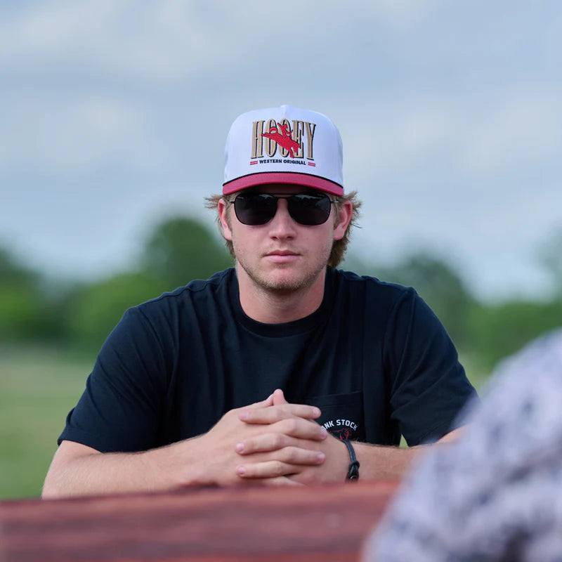 Men's Hooey White "Wild Ride" Hooey Embroidered Logo 2569T-WH