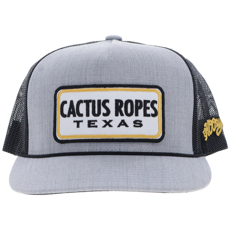 Men's Hooey Cactus Ropes Grey and Black Hat CR116 - Crazy House Western Wear