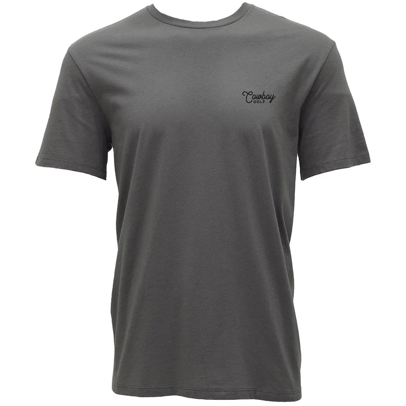 Men's Hooey "Easy Ridin" Grey Cowboy Golf T-shirt HT1798GY - Crazy House Western Wear