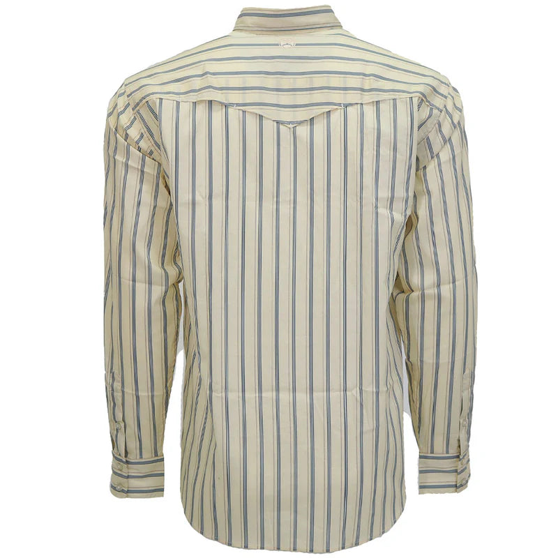 Men's Hooey "Maverick" Long Sleeve Pearl Snap Shirt HT1864WH