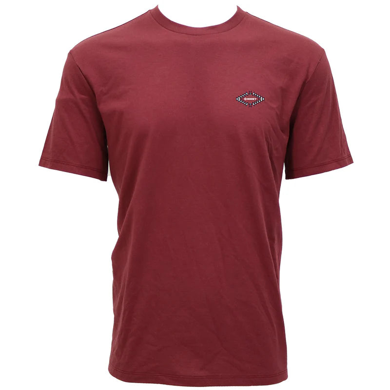 Men's Hooey "Eldorado" Burgundy T-shirt HT1887BU - Crazy House Western Wear