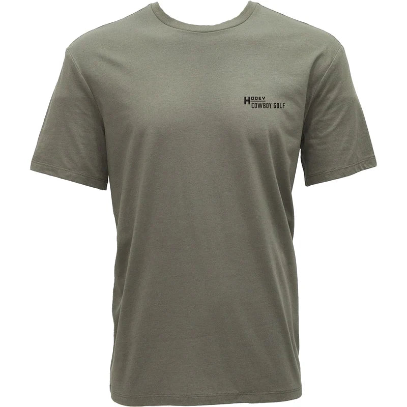 Men's Hooey "Country Clubbin" Green Cowboy Golf T-shirt HT1906OL - Crazy House Western Wear