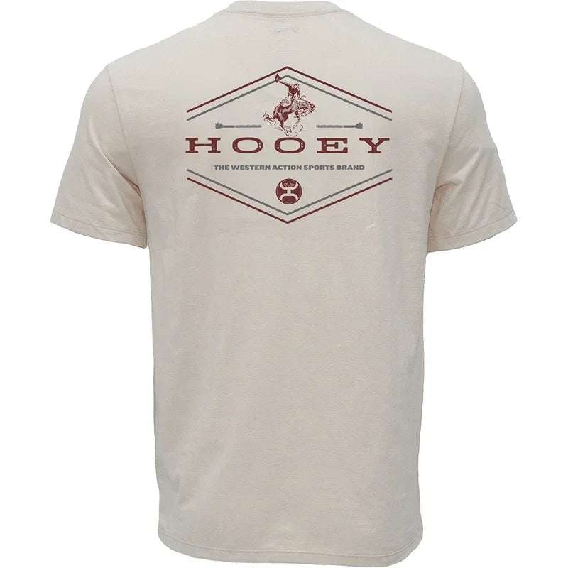 Hooey Men's Cream "Hooey Rocks" T-shirt HT2604CR