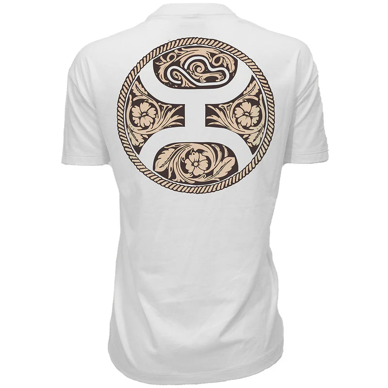 Women's Hooey White "Concho" T-shirt HT2630CR