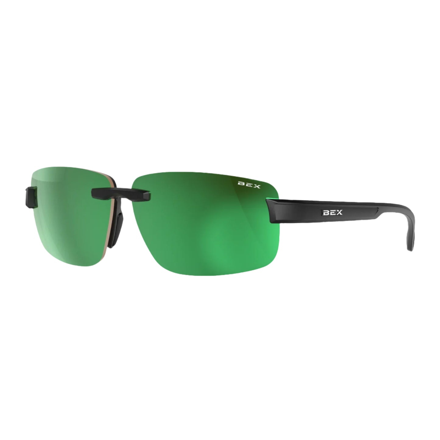 Men's Bex "Harris" Black Sienna And Green Sunglasses S126BSG
