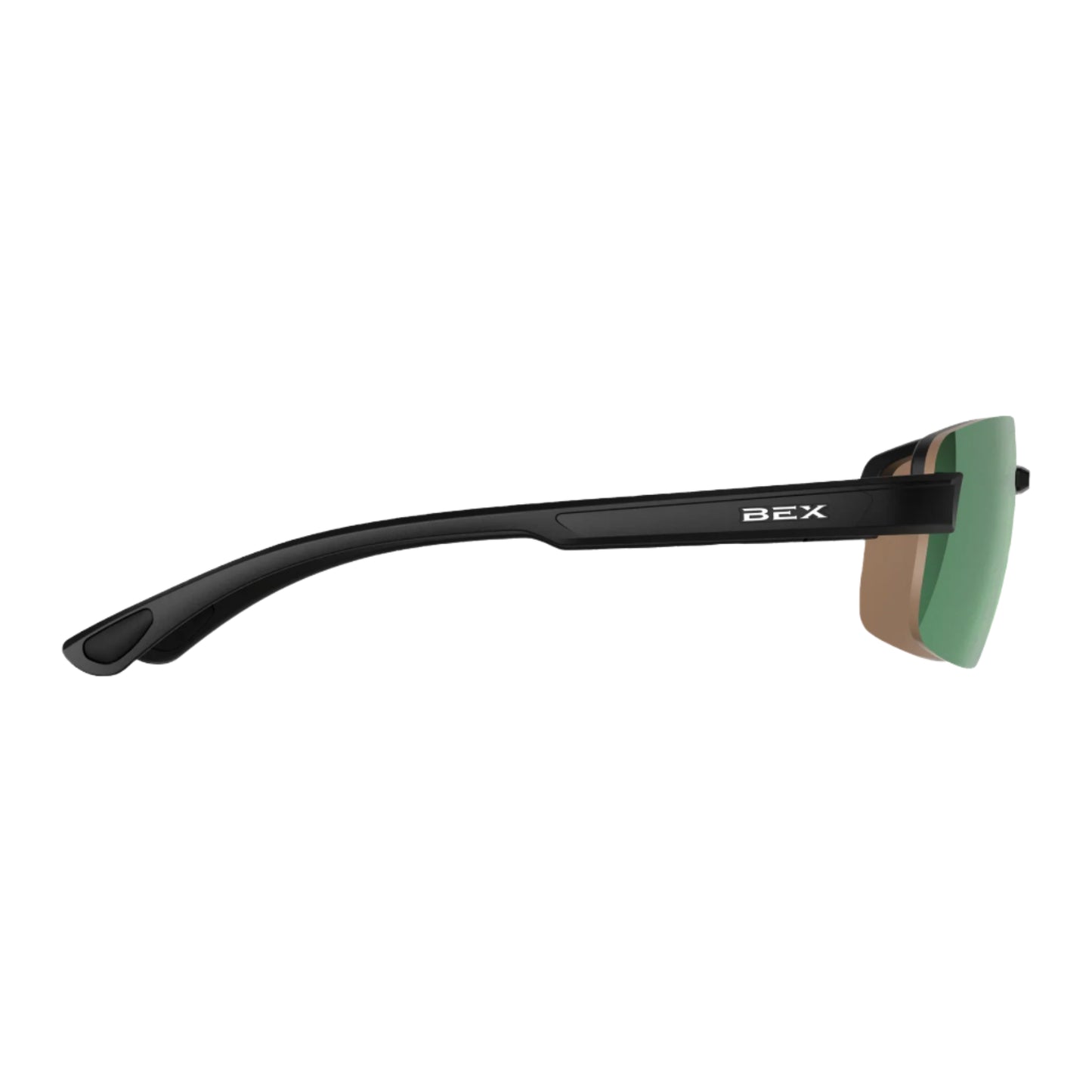 Men's Bex "Harris" Black Sienna And Green Sunglasses S126BSG