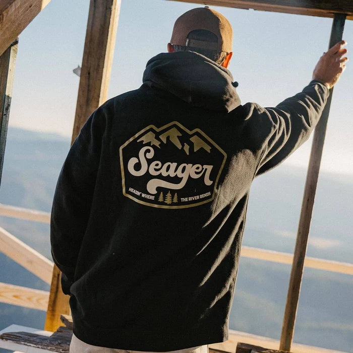 Seager Men's Black High Country Hoodie Black MFH26HIGHCBLK