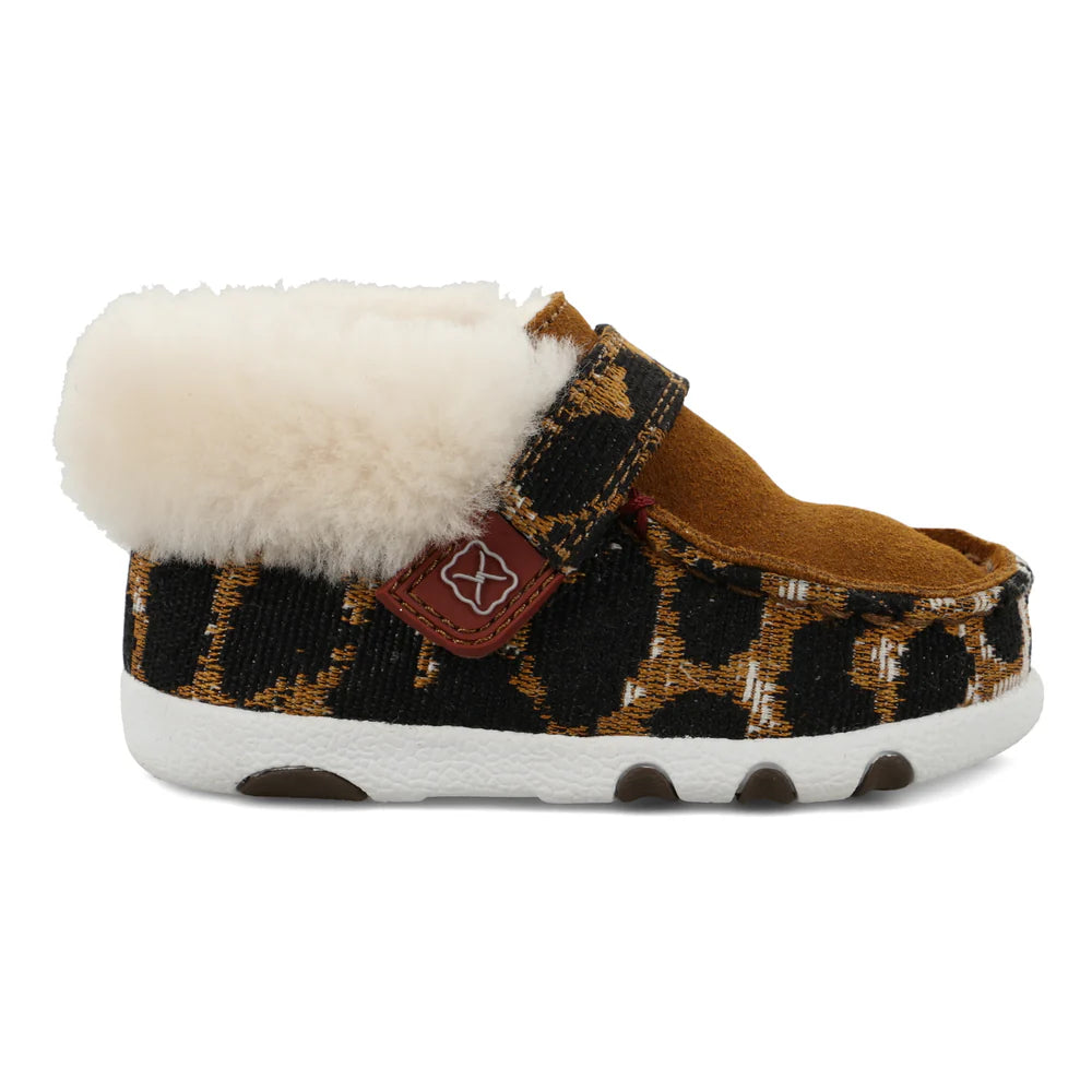 Girl's Twisted X Cheetah Driving Moc Shoes