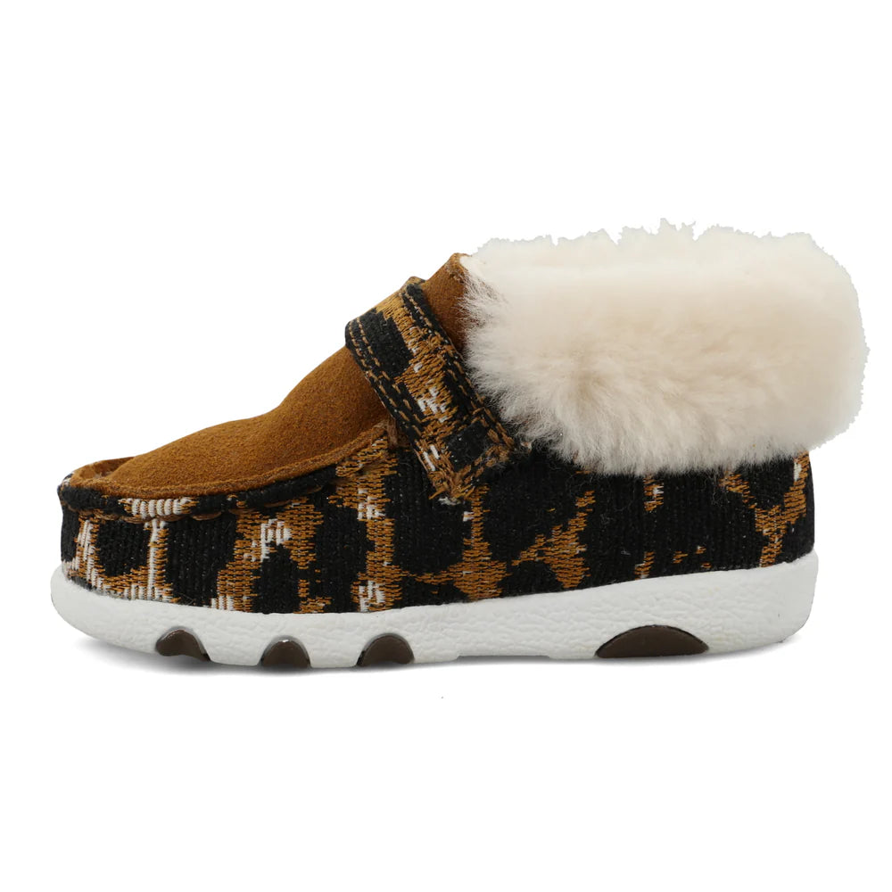 Girl's Twisted X Cheetah Driving Moc Shoes