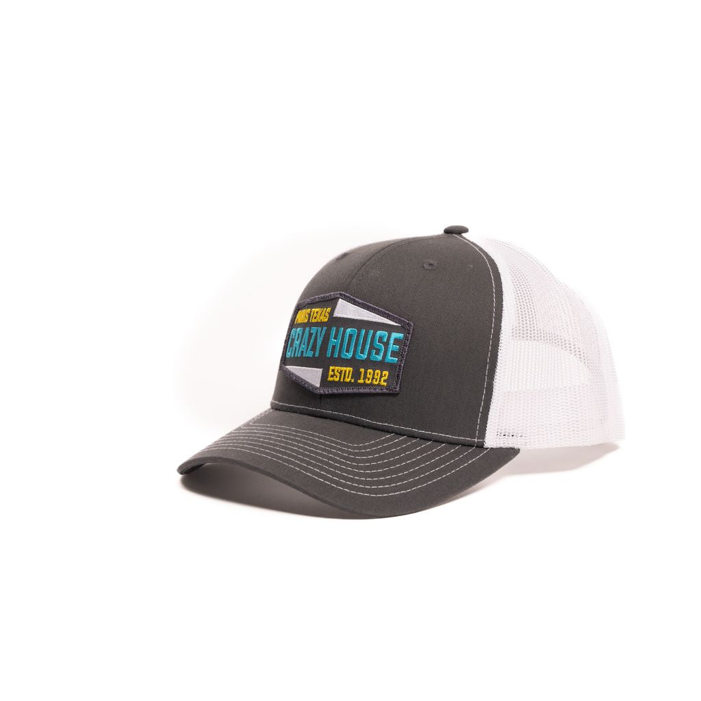 Crazy House Unisex Grey and White Cap with est 1992 Patch - Crazy House Western Wear