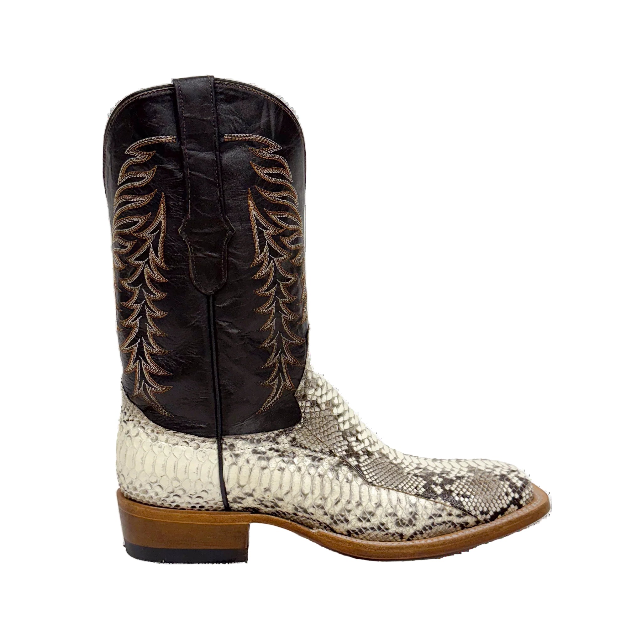 Men's Cowtown Square Toe Python Boots Q818