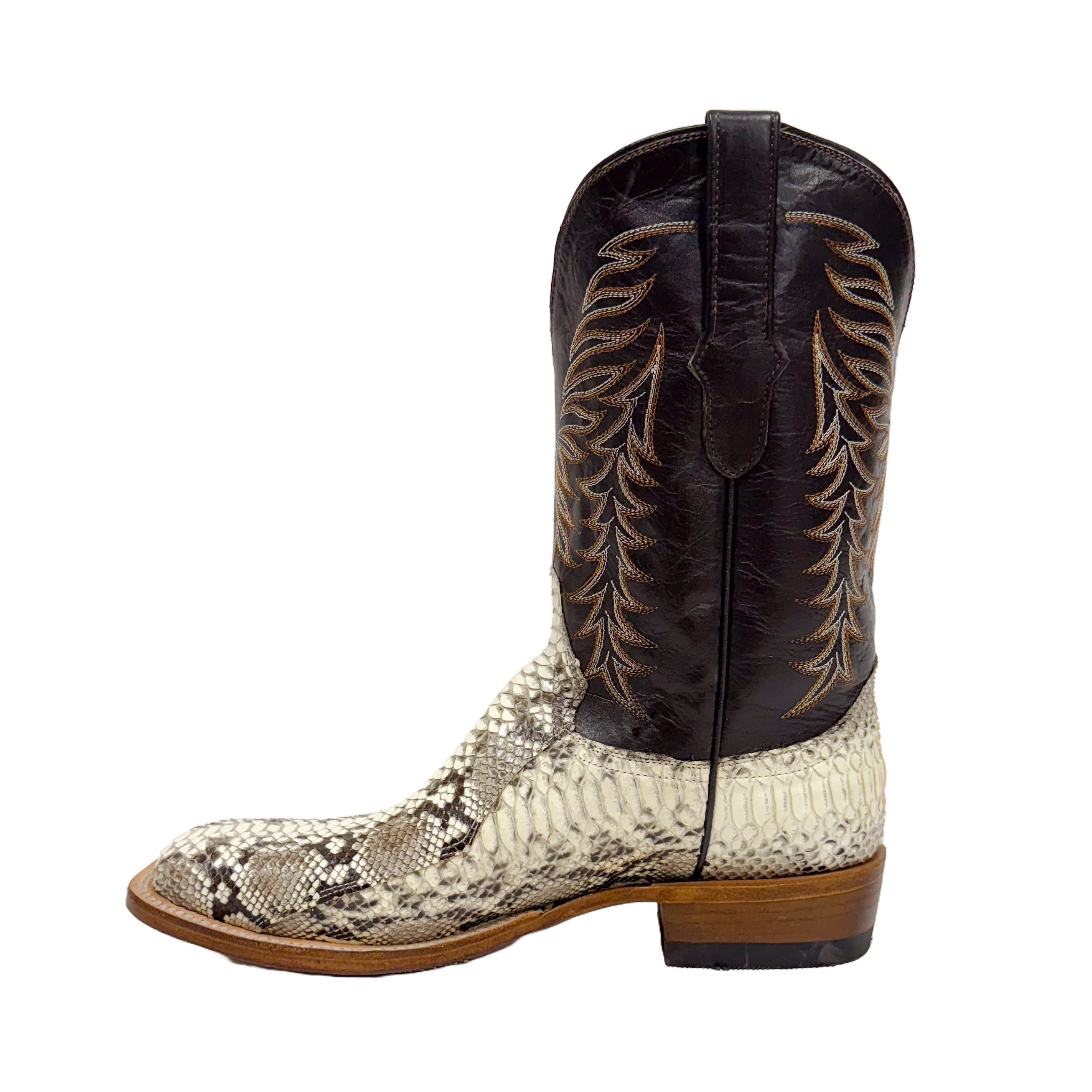 Men's Cowtown Square Toe Python Boots Q818