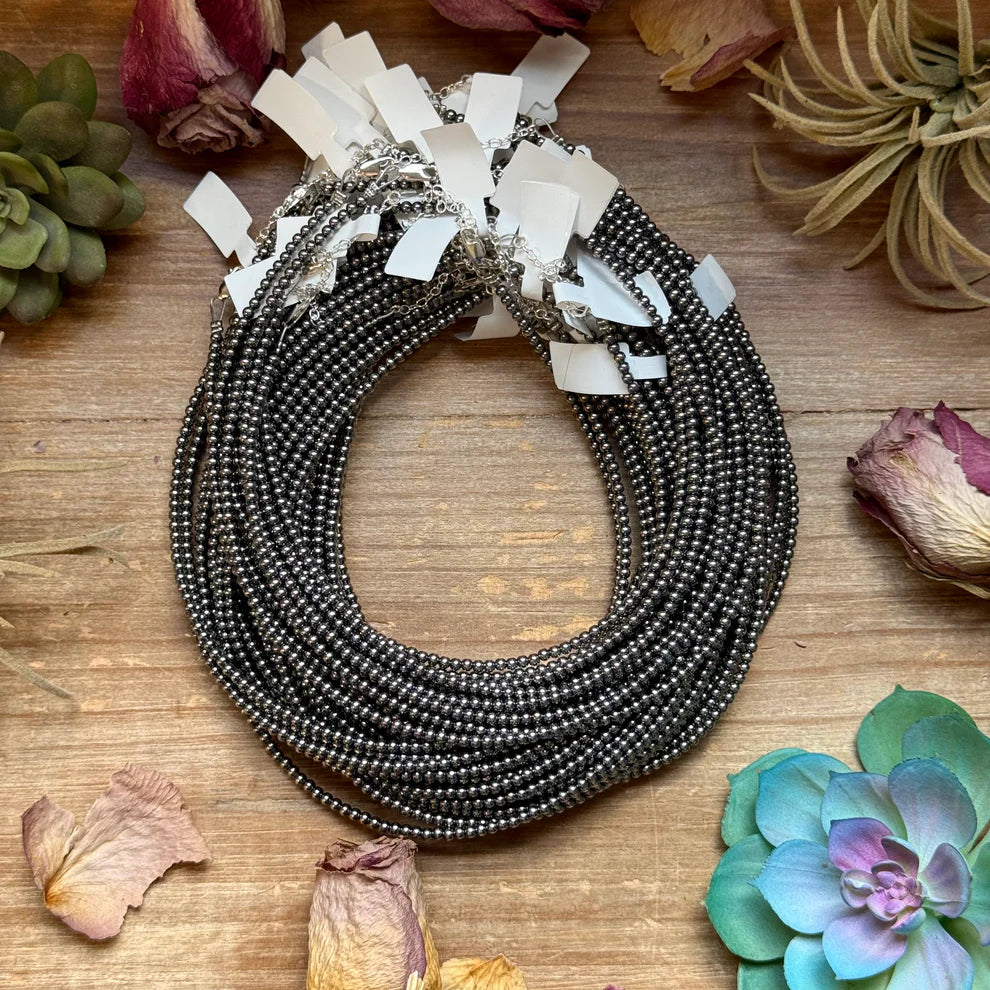 Bijoux Fab 14In 3 mm Sterling Silver Pearls - Choker CHO-STE-101-3MM