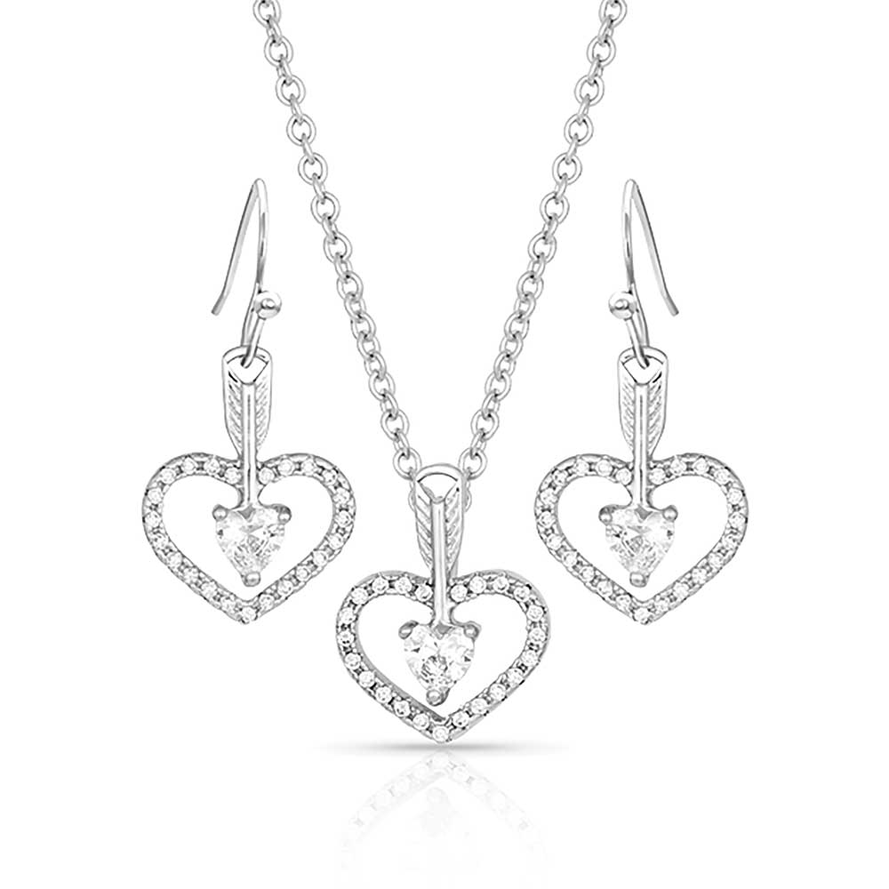 Women's Montana Silversmiths Straight To The Heart Arrow Jewelry Set JS3198