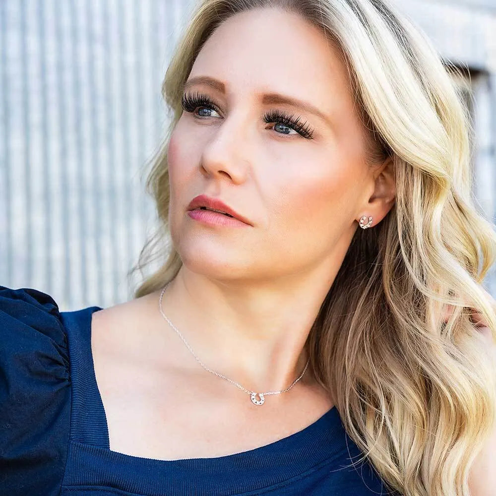 Women's Montana Silversmiths Delicate Glamour Horseshoe Jewelry Set JS5769