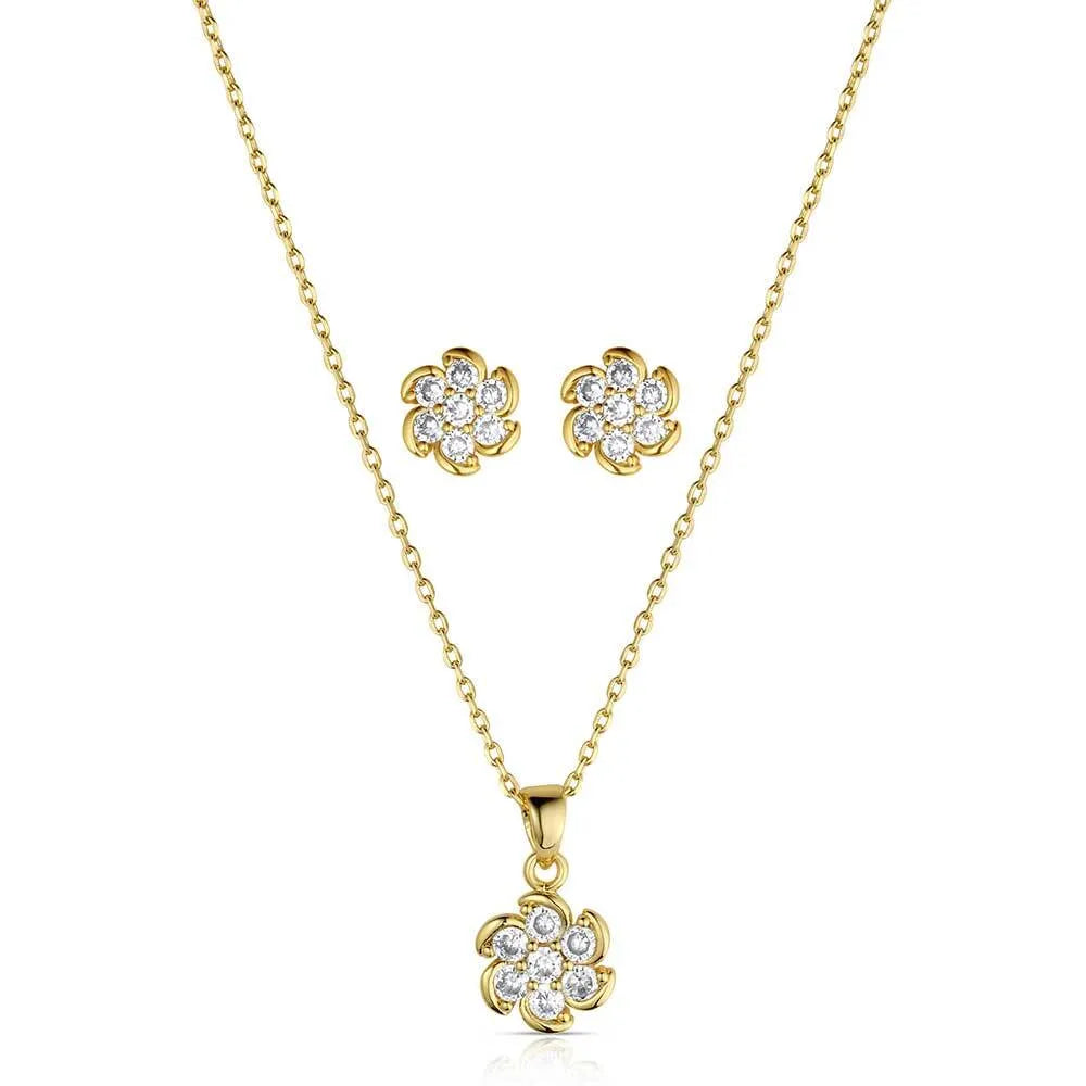 Women's Montana Silversmiths In The Wind Crystal Jewelry Set JS6552