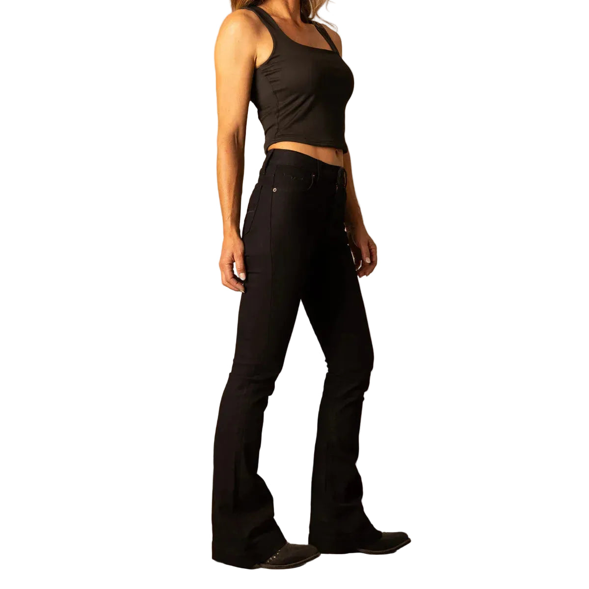 Women's Kimes Ranch Jennifer Ultra High Rise Flare Leg Jean JENNIFER BLACK - Crazy House Western Wear