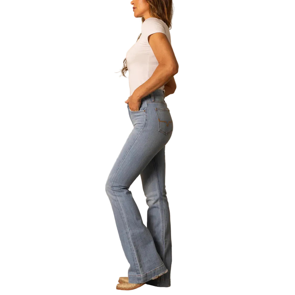 Women's Kimes Ranch Jennifer Ultra High Rise Flare Leg Jean JENNIFER-SUGAR FADE - Crazy House Western Wear