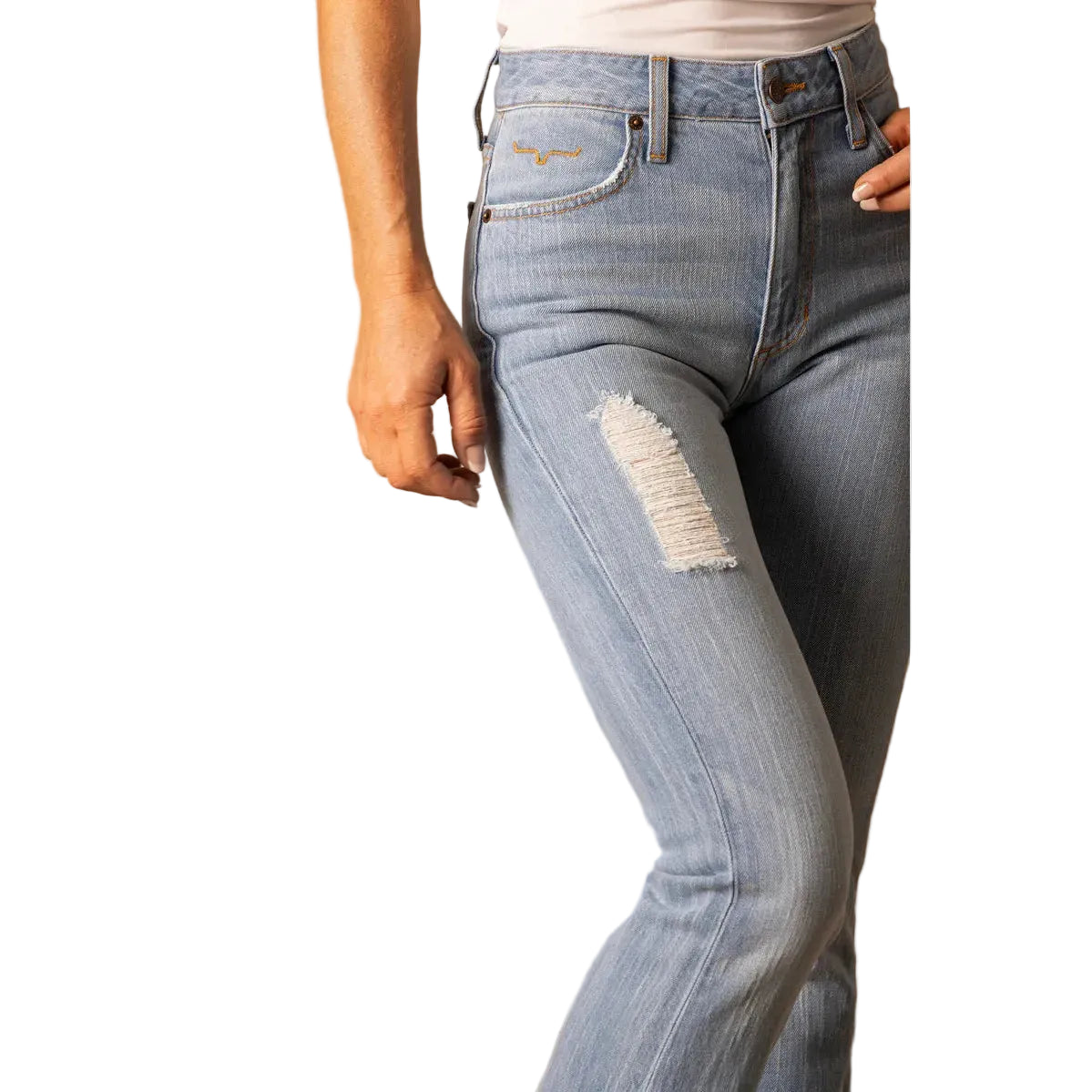 Women's Kimes Ranch Jennifer Ultra High Rise Flare Leg Jean JENNIFER-SUGAR FADE - Crazy House Western Wear