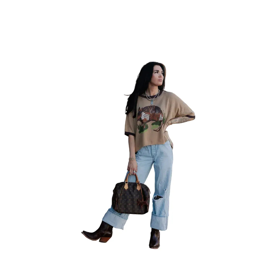 Women's TwoFly Dusty Dillo Sweater Top