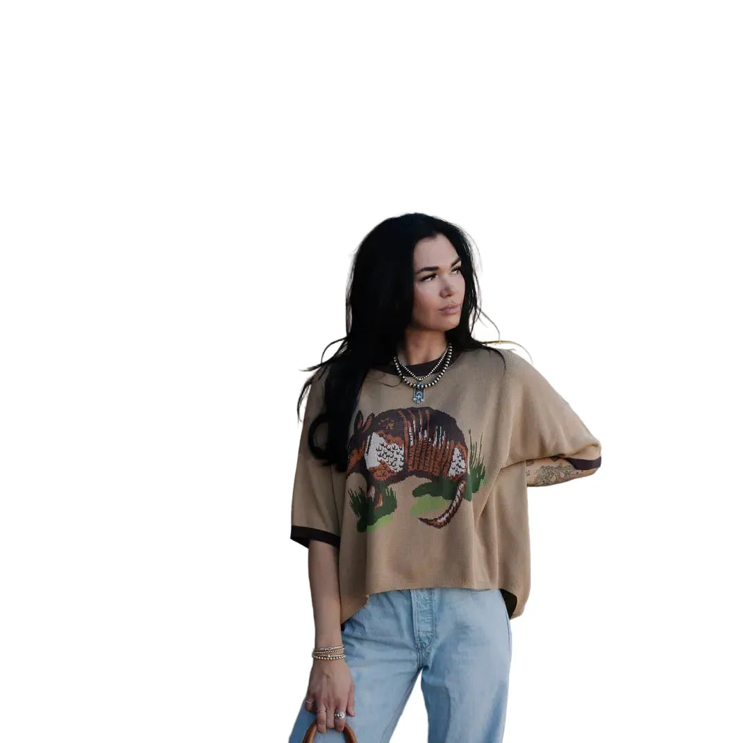 Women's TwoFly Dusty Dillo Sweater Top