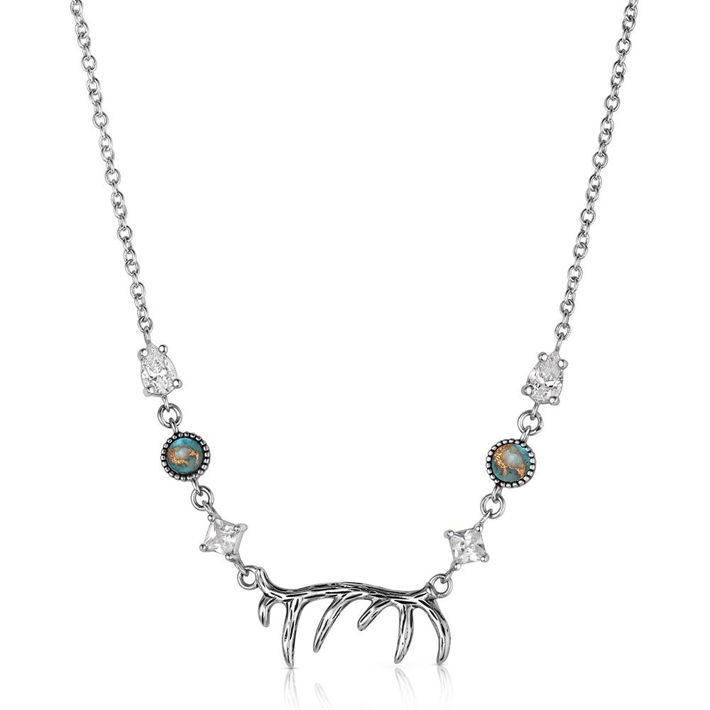 Montana Silversmiths Women's Rocky Mountain Finds Turquoise Necklace KTNC6591B