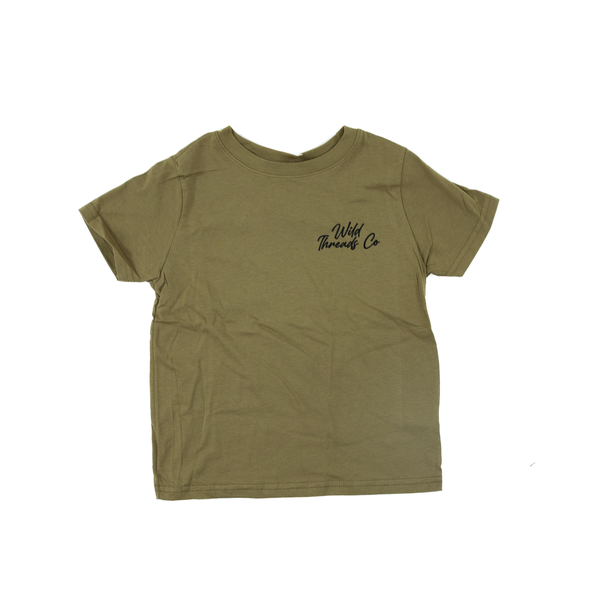 Youth "Buck Wild Tee" Green T-shirt