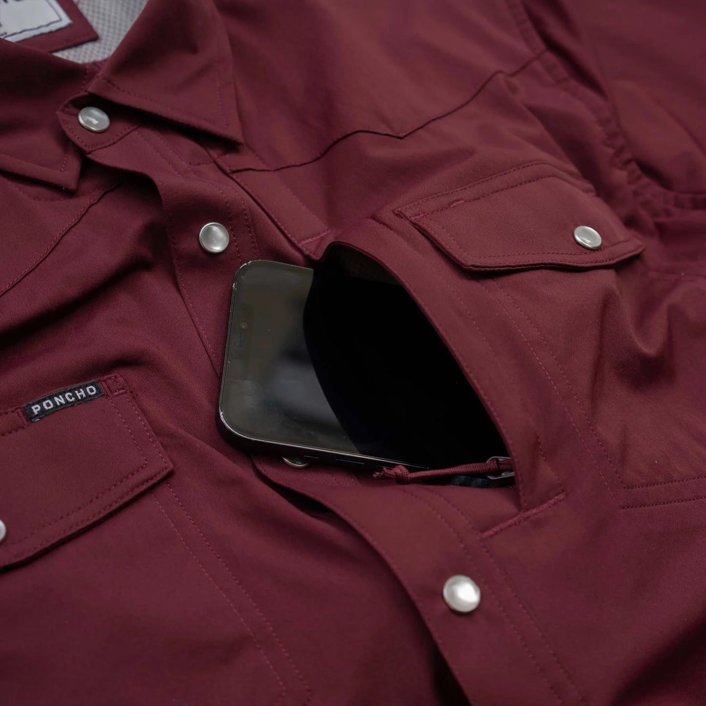 Men's Poncho "The Kyle" Pearl Snap Short Sleeve Shirt