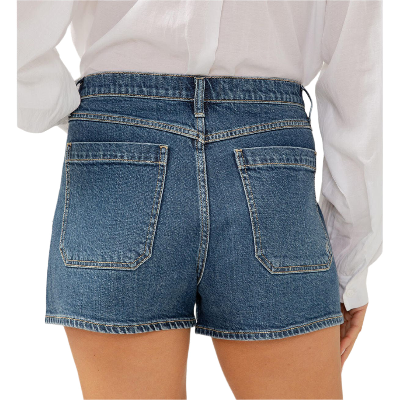 Women's Silver High Rise Utility Shorts L28545ADM392 - Crazy House Western Wear