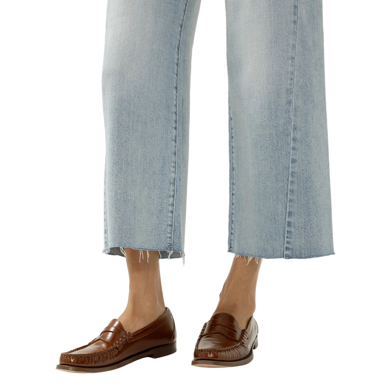 Women's Silver West End Suki Mid Rise Cropped Wide Leg Jeans L43978ADM211